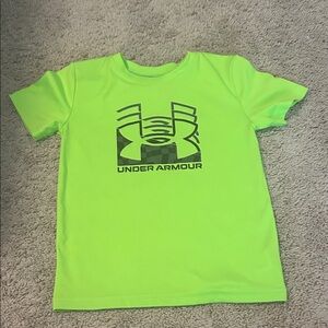 Under Armour Kids Bright Green Short Sleeve Tee